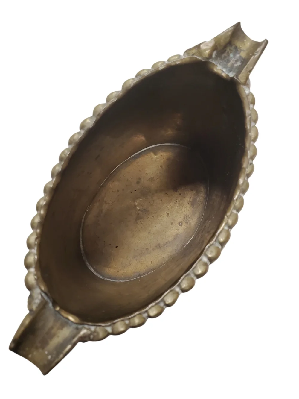 Antique Brass Fine Quality Ash Tray Bowl - Hand Crafted Indian Vintage
